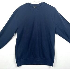 Joe Boxer Mens Small Blue Crewneck Sweatshirt Long Sleeve Pullover Casual